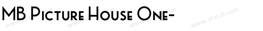 MB Picture House One字体转换